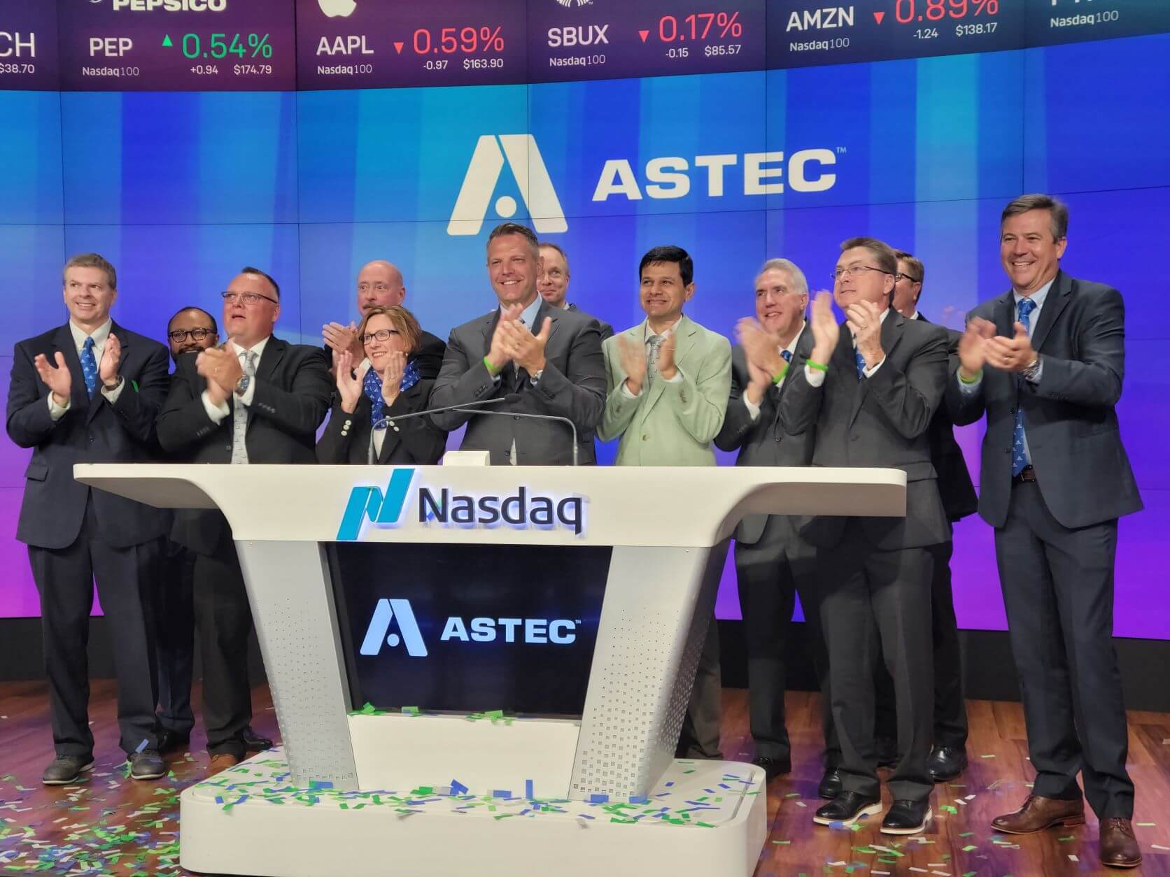 50th anniversary Nasdaq photo