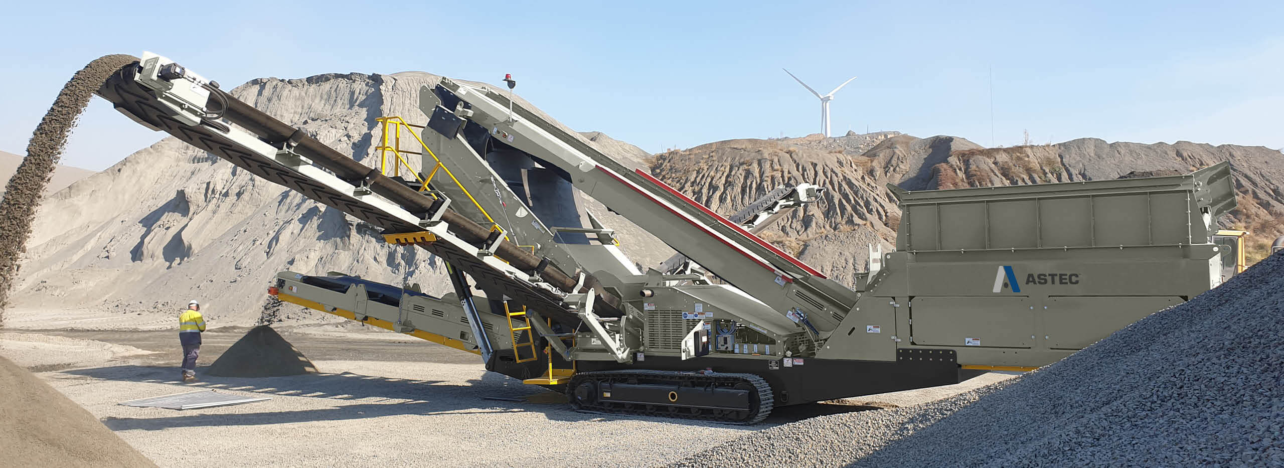 GT2612V mobile high-frequency screening plant