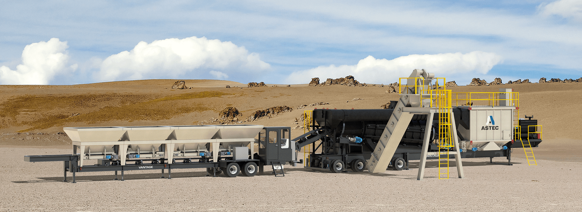 Astec Vantage Highly Portable Asphalt Plant