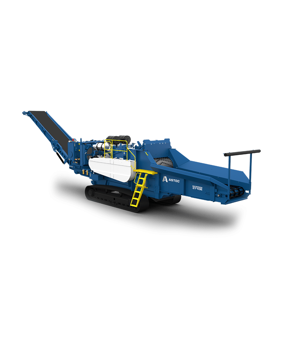 Peterson 3710E horizontal grinder with transparent background